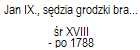 Jan IX., sdzia grodzki brasawski, dziedzic Kamienpol i Dziedzina 