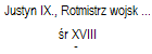 Justyn IX., Rotmistrz wojsk rosyjskich 