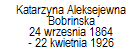 Katarzyna Aleksejewna Bobrinska